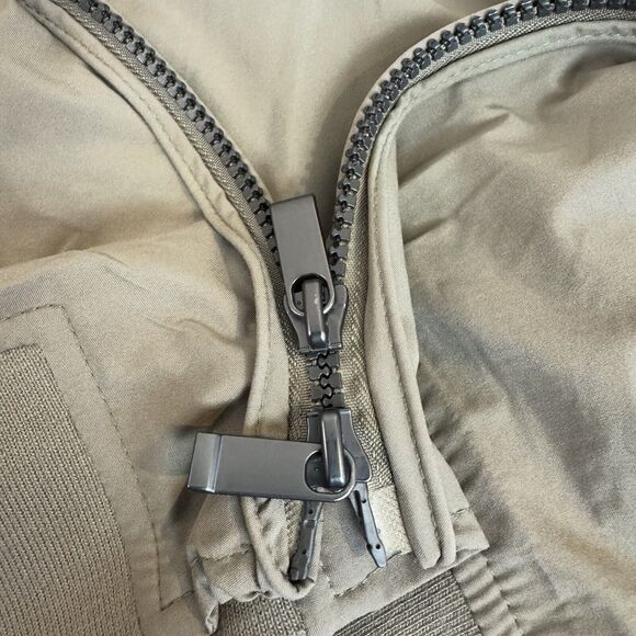 MAGASCHONI MAN NWT Men’s L Full Zip Bomber Lightweight Jacket Packable Tan Khaki - Picture 10 of 11